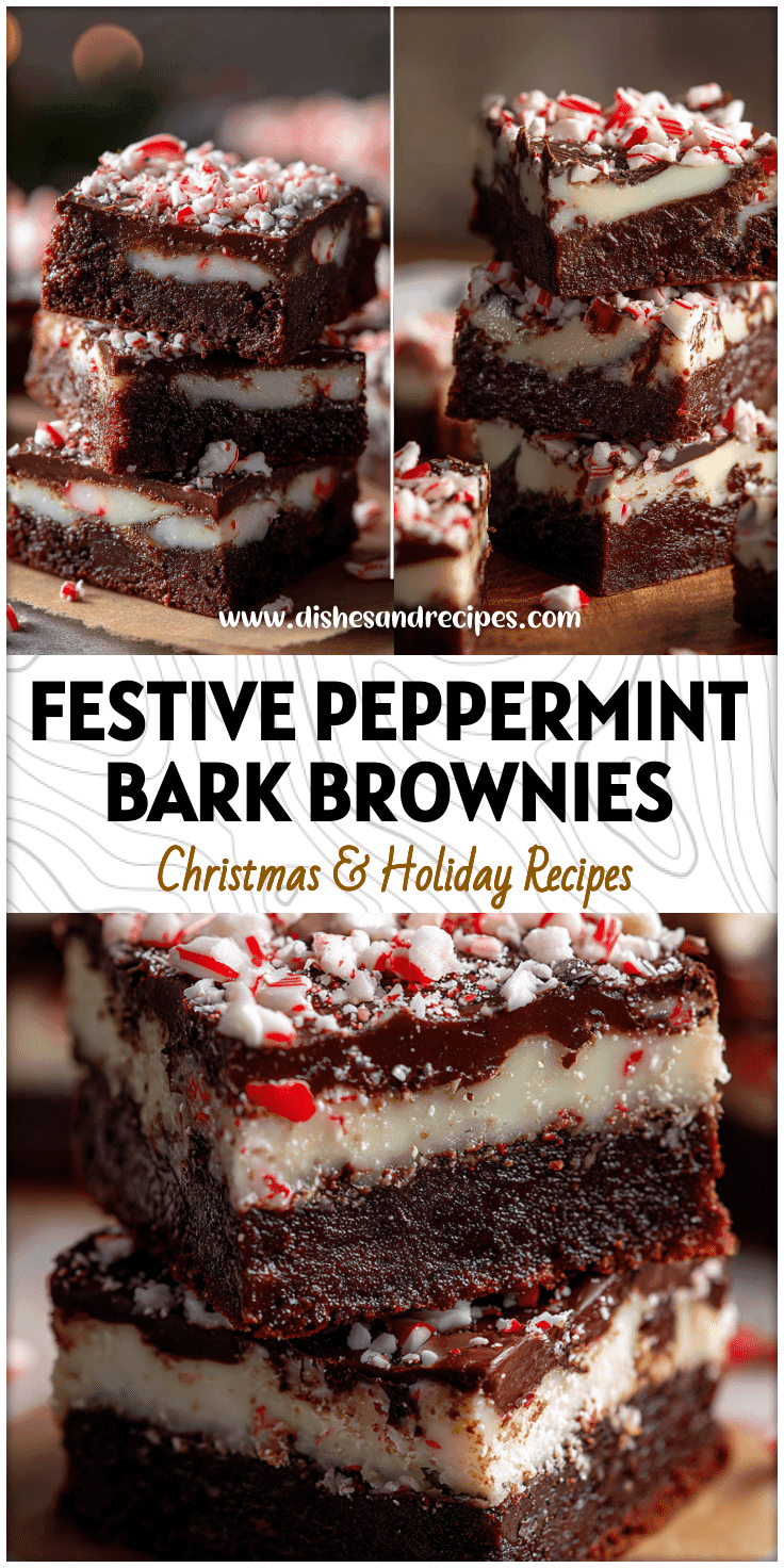 Peppermint Bark Brownies – Festive Christmas Dessert Bars Everyone Loves